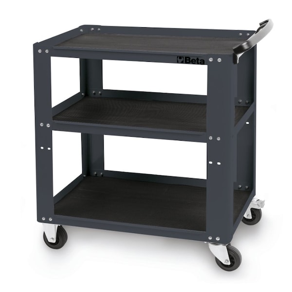 Beta Tool Cart, Steel, 440 lbs Load Capacity, 3 Shelves, 31.5 in L, 17.72 in W, 35.4 in H 051000002 - main